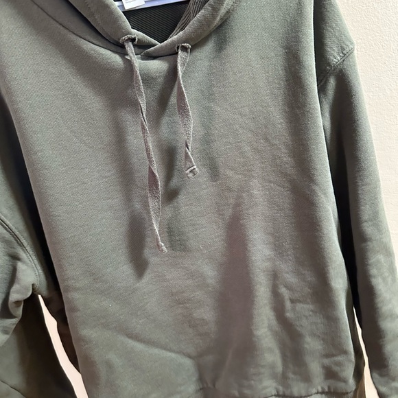 H&M basics olive green hoodie - Picture 6 of 8